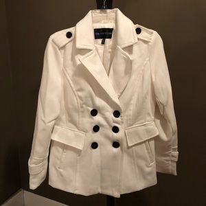 I.B. Diffusion White Pea Coat